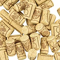 TOKINCEN Corchos de Vino Tapones de Botella de Corcho Natural Natural Tapón de Corcho Recto para Manualidades-Decoración…